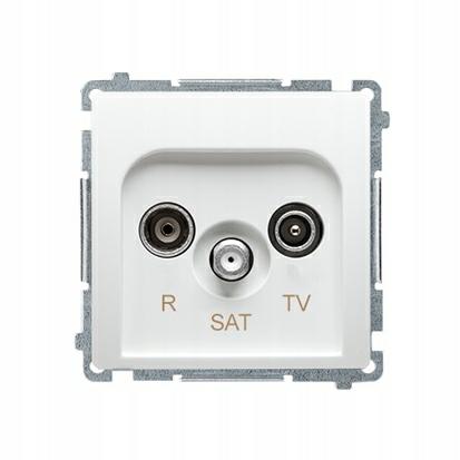 SIMON BASIC gn. RTV-SAT białe