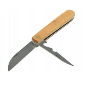 NEO nóż monterski ze szpikulcem drewnian