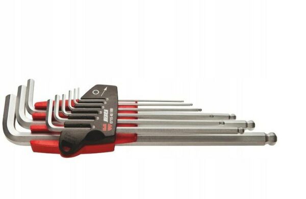 Zestaw kluczy 1,5-10mm z kulką ZEBRA071540 100